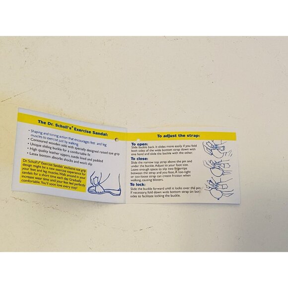 Dr Scholls Women Size 9 M Wood Exercise Clog Sandal Tan Leather Slide Shoe New - Picture 7 of 13